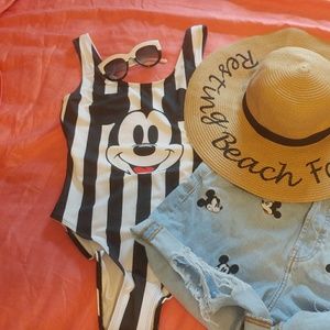 NWT H&M Mickey Mouse One Piece Bathing Suit!