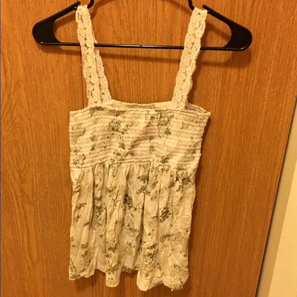 Abercrombie & Fitch green flowy top