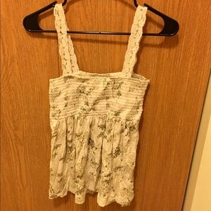 Abercrombie & Fitch green flowy top