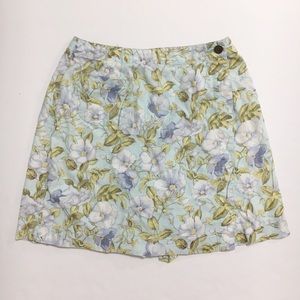 Liz Claiborne Blue Floral Skort Size 4
