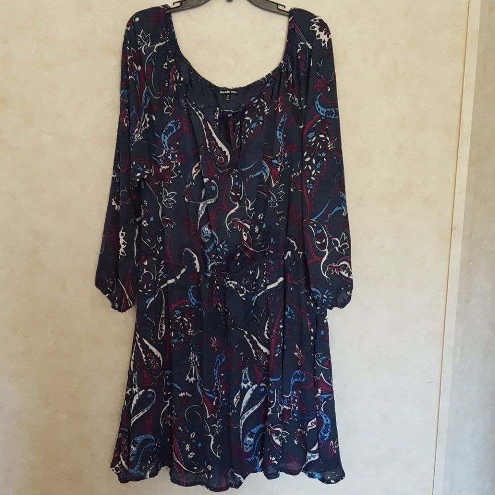 Off the shoulder skater dress