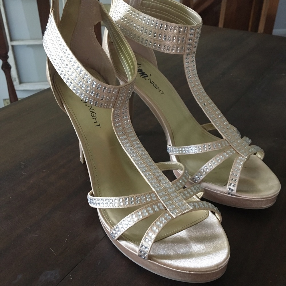 Champagne Gold Sparkle Heel