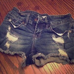 Guess jean shorts, lightly distressed. Size 24