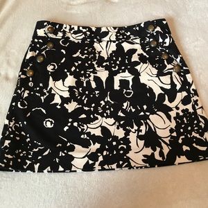 J. Crew black and white skirt