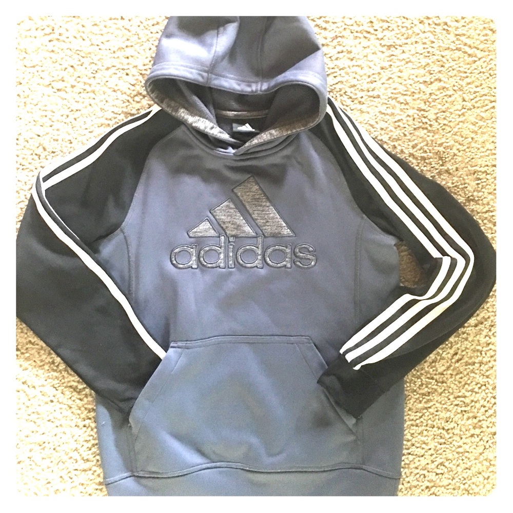 Boys adidas hoodie sweatshirt sz m 10-12