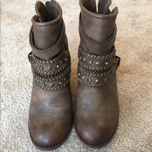 Not rated brown booties