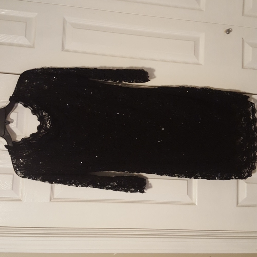 Beautiful black lace dress from Dillard's!