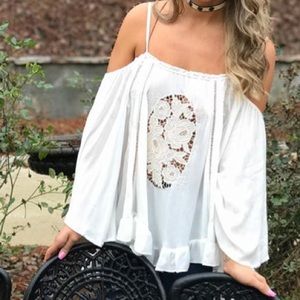 White Off The Shoulder Top