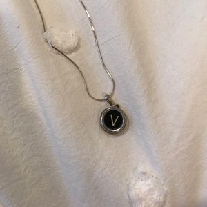 Recycled V necklace or bracelet charm