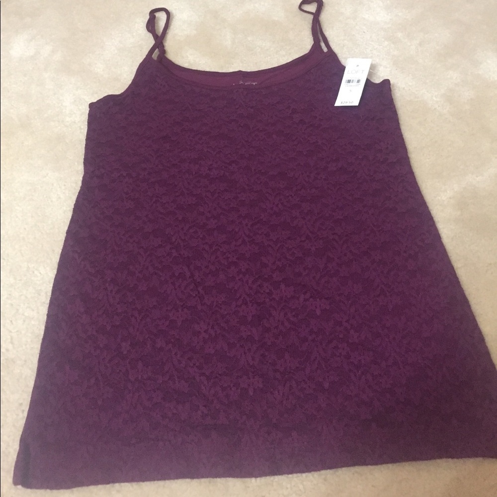 Ann Taylor Loft lace tank top