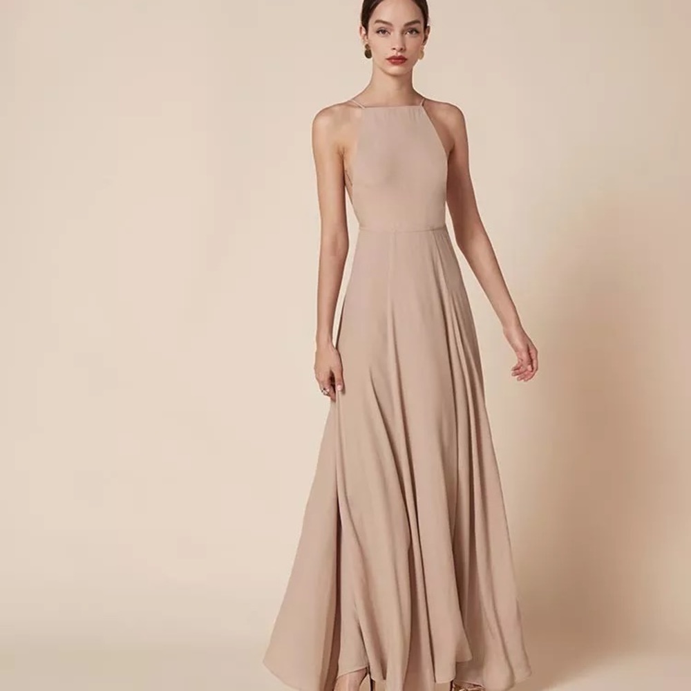 Reformation Frossen Dress, Sz 4, nude flesh color