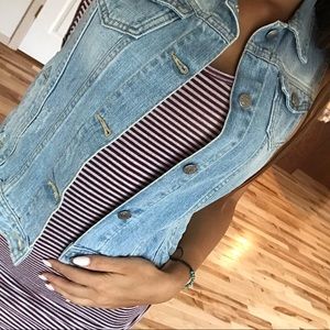 denim vest