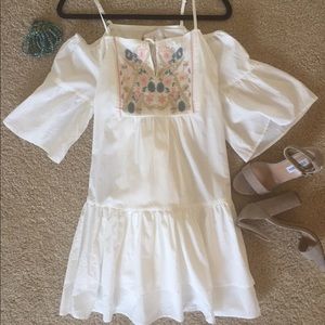 NWT - Boho Embroidery Tiered Summer Dress