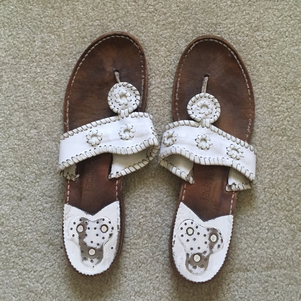 White Jack Rogers sandals