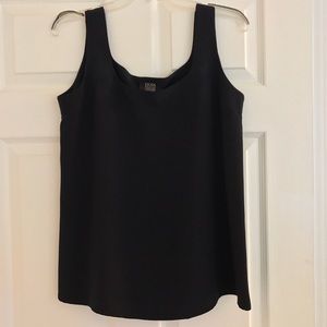 Escada black silk tank top