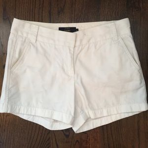 White j crew shorts