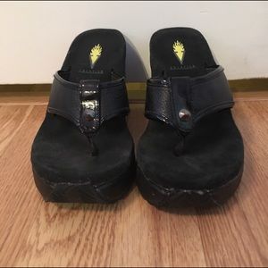 Volatile Black Sandals