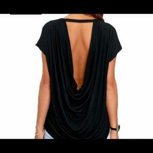 Backless tee