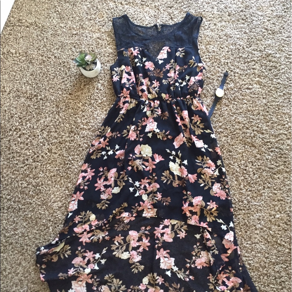 Forever 21 High Low Floral Dress