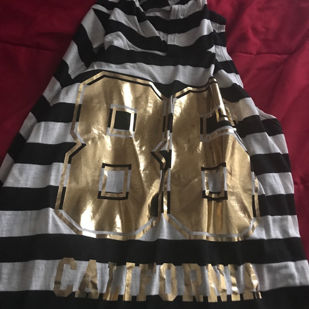 Black and white hoodie