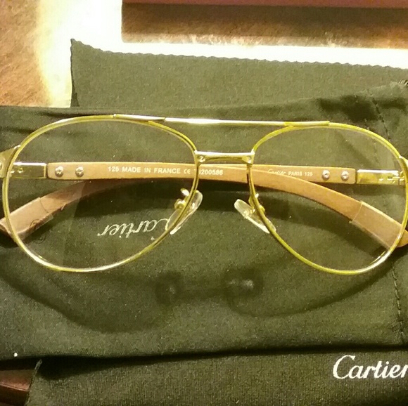 Cartier clear frames - Picture 1 of 3