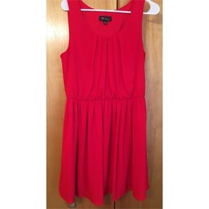 Red Chiffon Dress