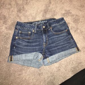 Dark Wash American Eagle Jean Shorts