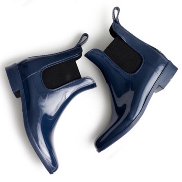 J. Crew Shoes - J. Crew Chelsea Rain Boot Navy