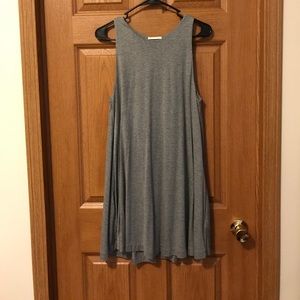 Gray Sleeveless Swing Dress WITH POCKETS!