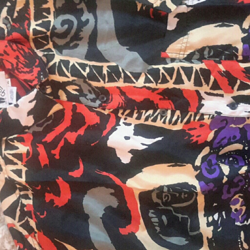 Mens designer silk shirt