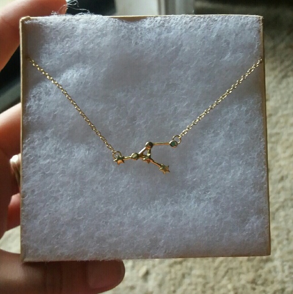 Gold Tone Constellation Necklace - Picture 3 of 5