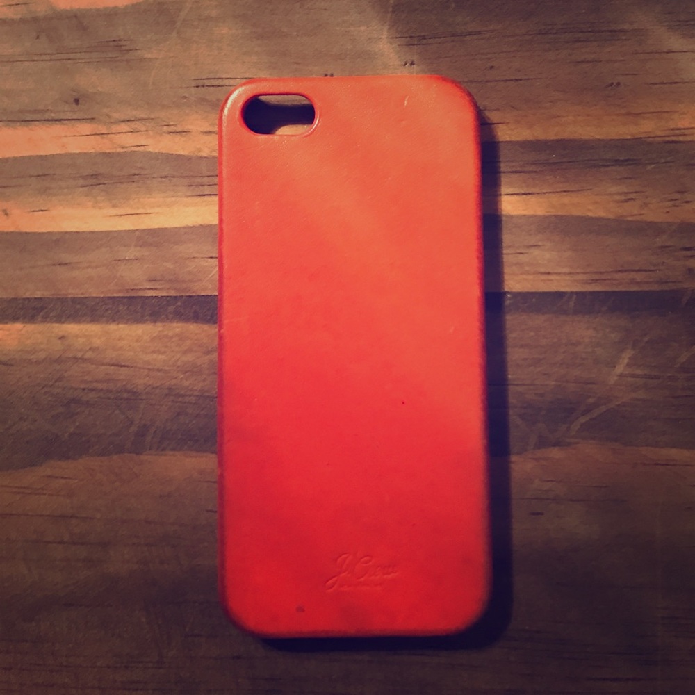 J. Crew leather iPhone 5/5s case