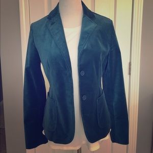 Velvet teal blazer from The Gap sz 4