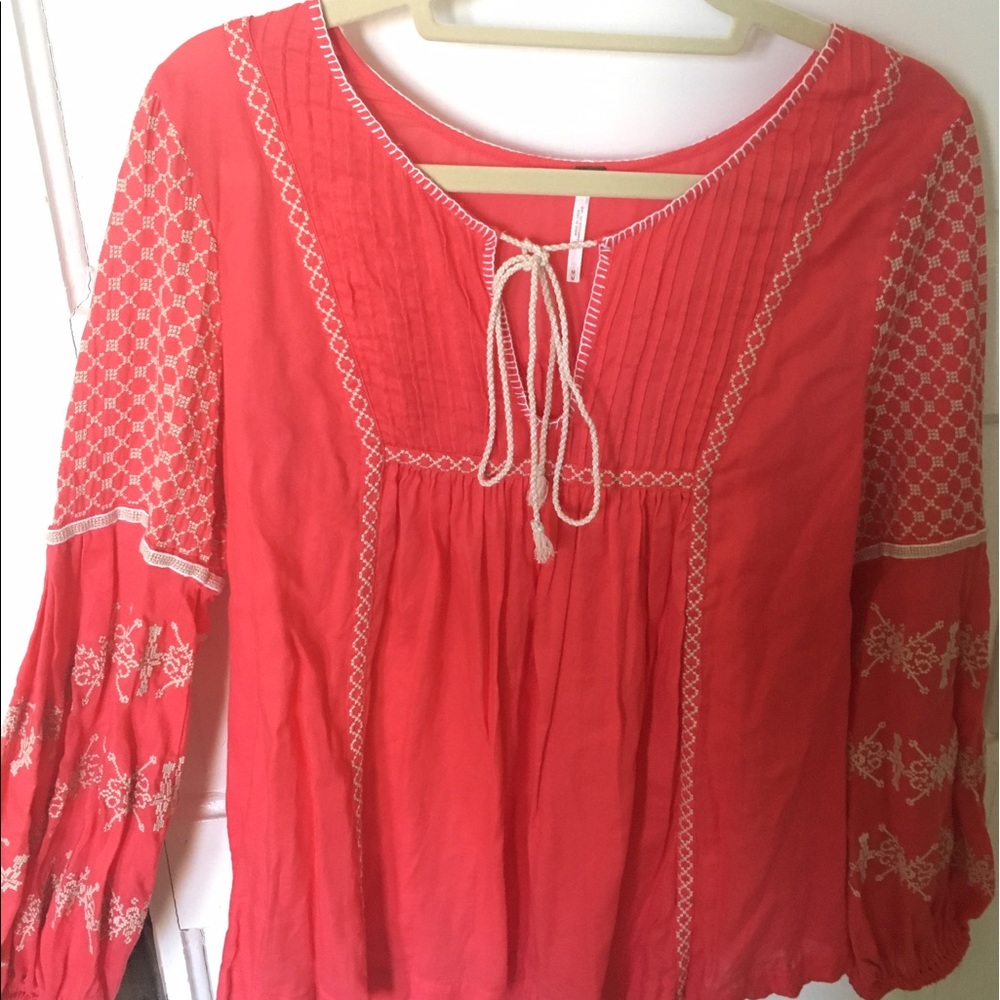 Free People Pink Blouse