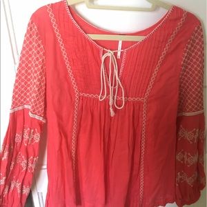 Free People Pink Blouse