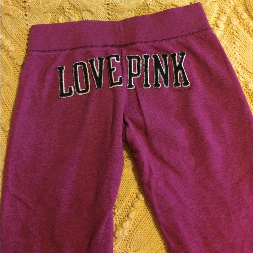 PINK brand, purple lounge wear pants. Size small