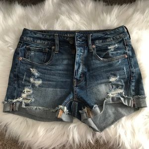 Tomgirl dark wash shorts