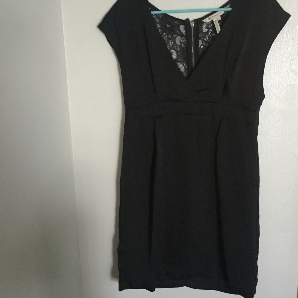 BCBG silk black dress
