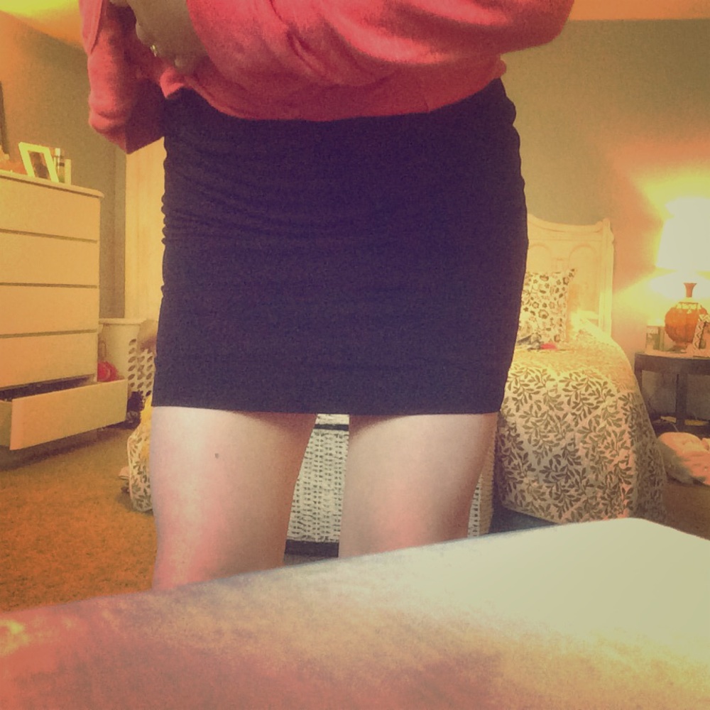 Black Charlotte Russe mini skirt. Size medium