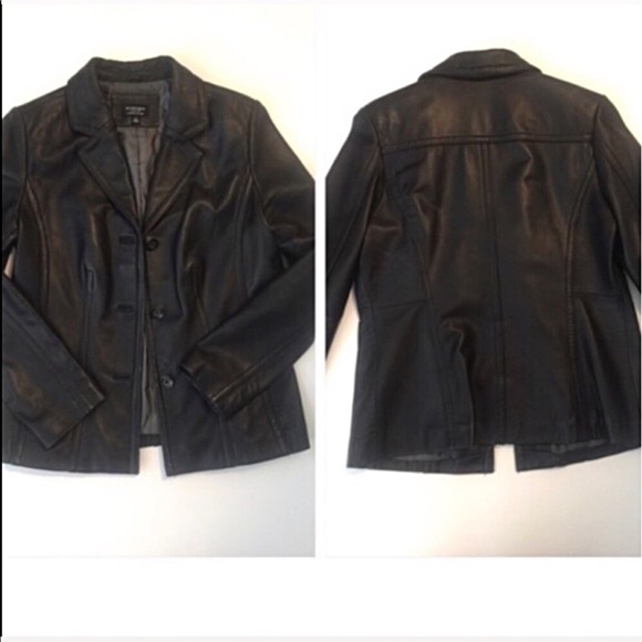 Black • Leather • Coat - Picture 4 of 6