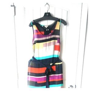 Color block maxi dress