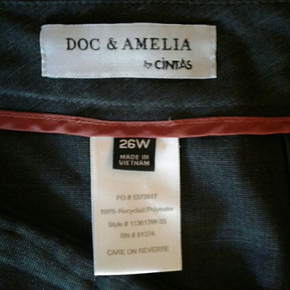 Doc & Amelia Plus Size Grey Dress Pants - Picture 4 of 4