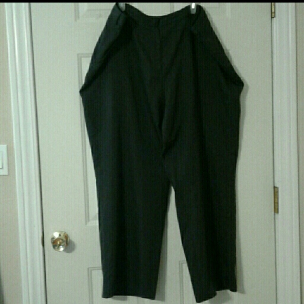 Doc & Amelia Plus Size Grey Dress Pants - Picture 3 of 4