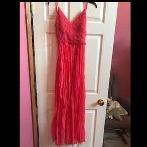 Coral Maxi Dress