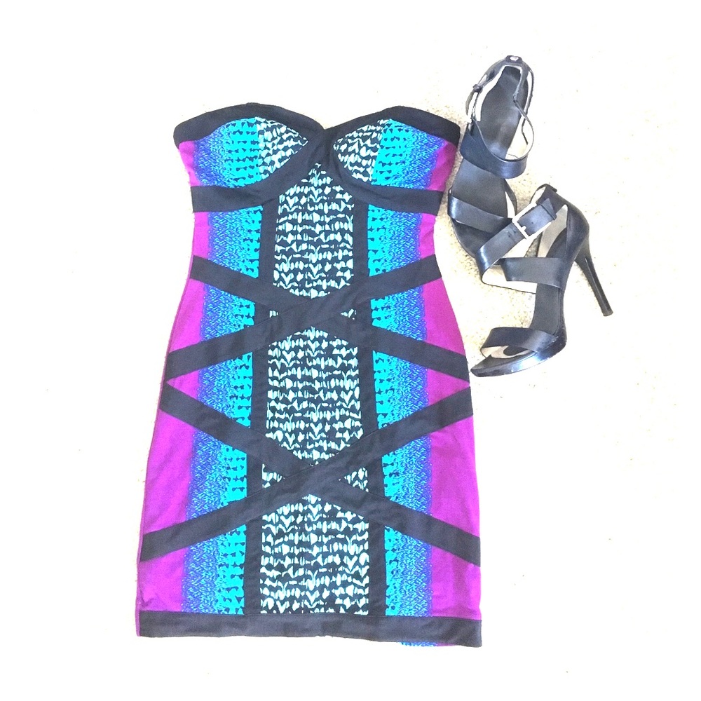 Strapless bodycon dress
