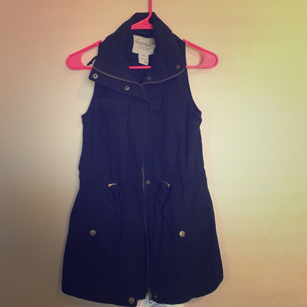 Black American Rag Vest