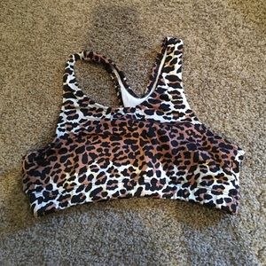 Cheetah sports bra!