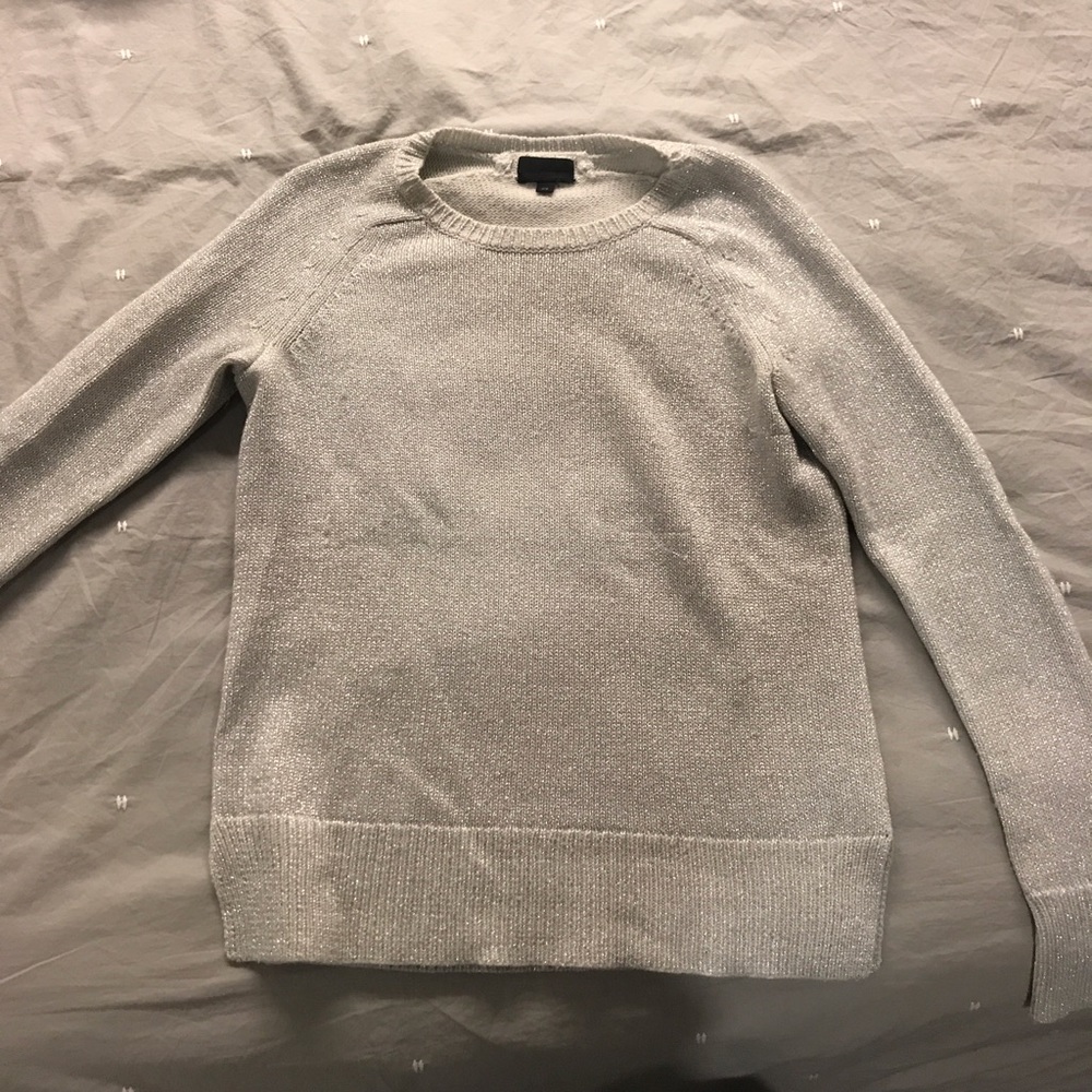 Jcrew collection metallic sweater