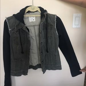 Pacsun-LA Hearts army green utility jacket