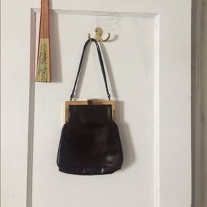 Genuine leather vintage handbag